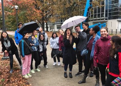 UBC students on the Ignite walking tour of Indigenous sites on campus