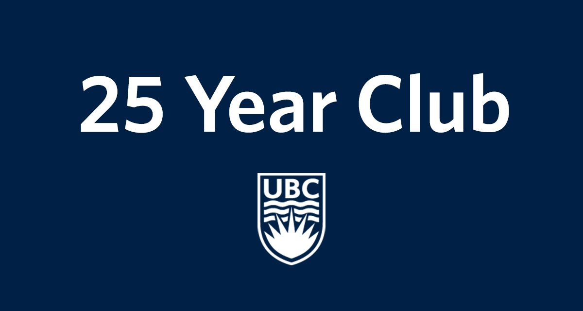 SHCS staff inducted into UBC 25 Year Club